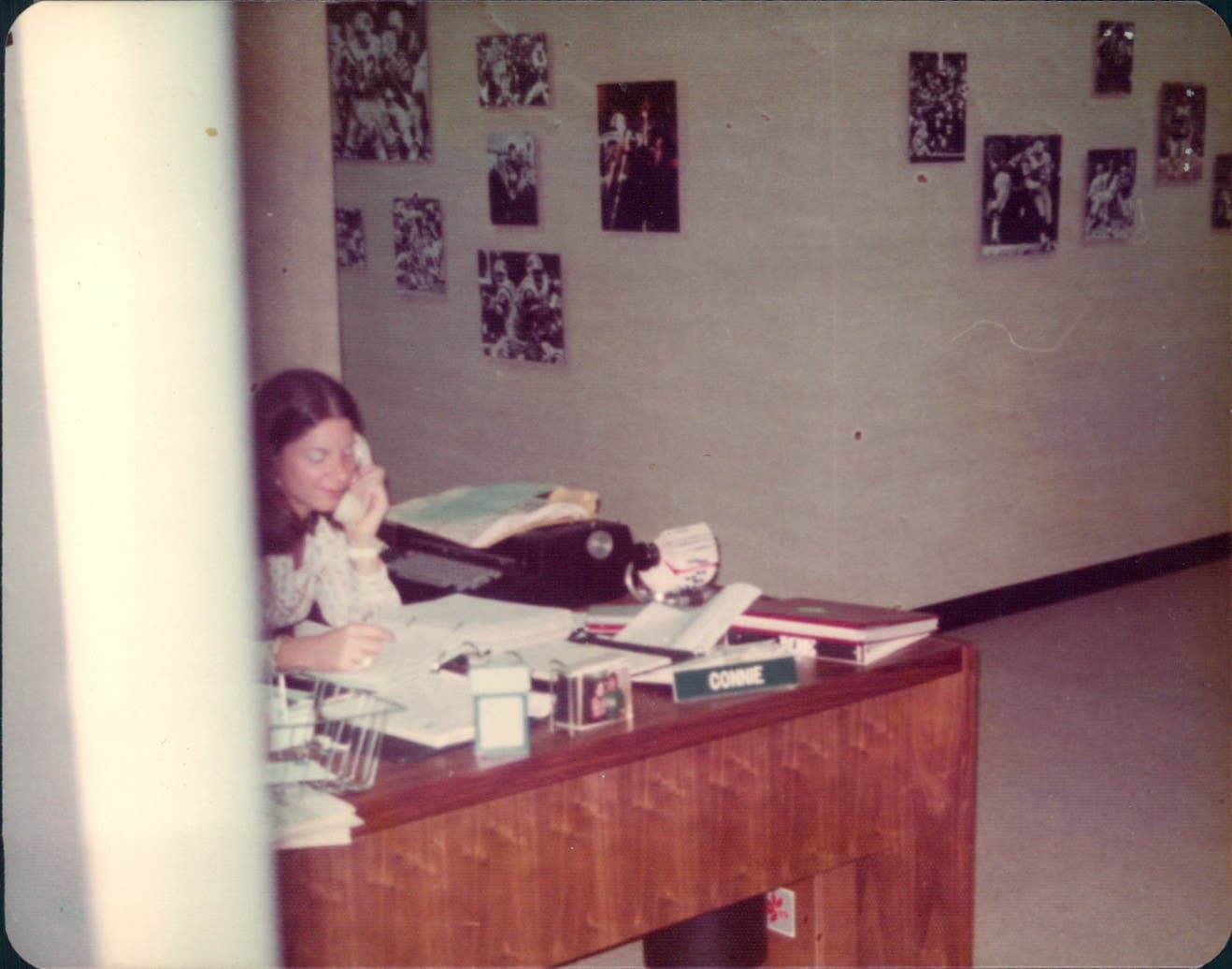 Connie Nicholas Carberg at the New York Jets front office