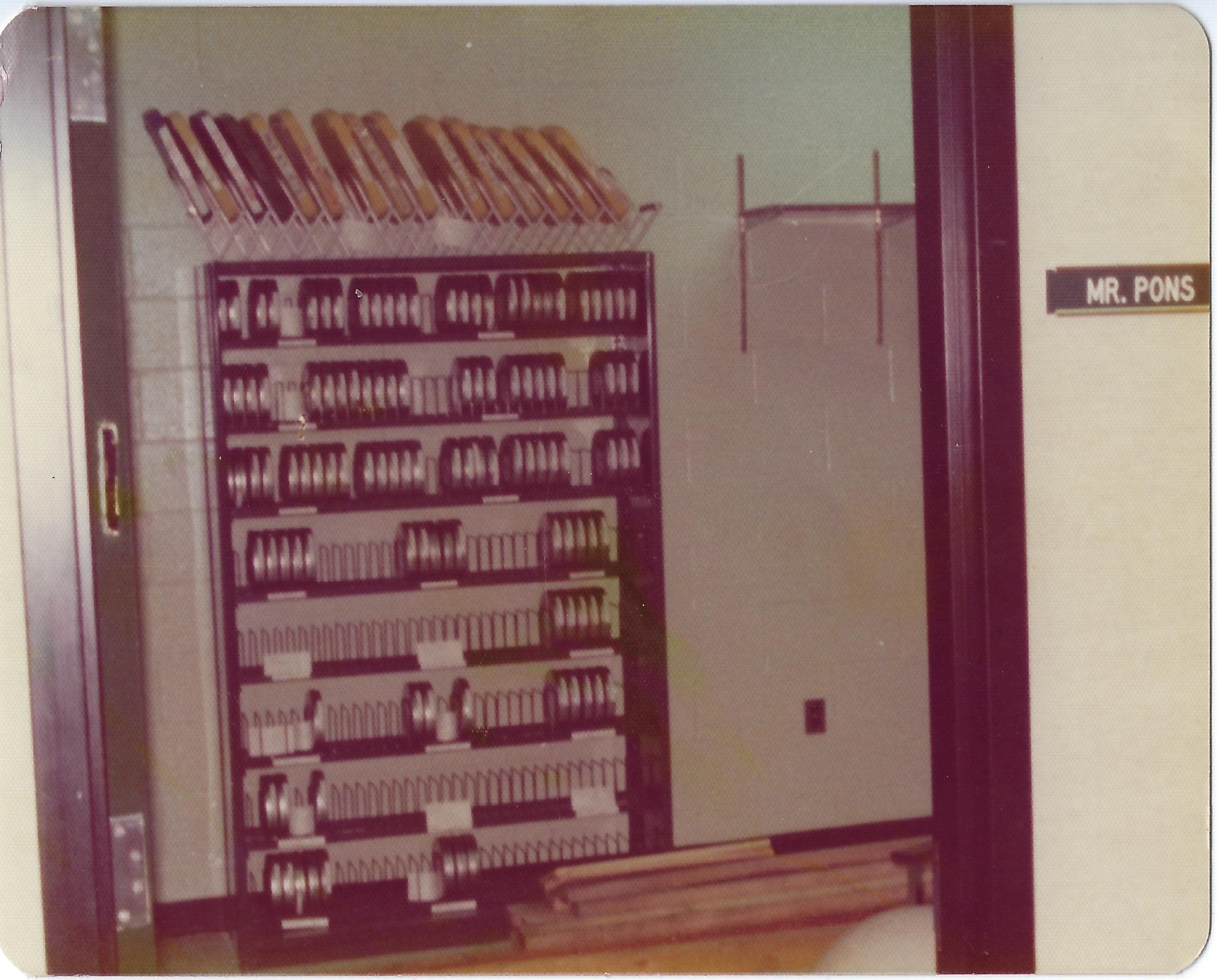 Connie with scouting files