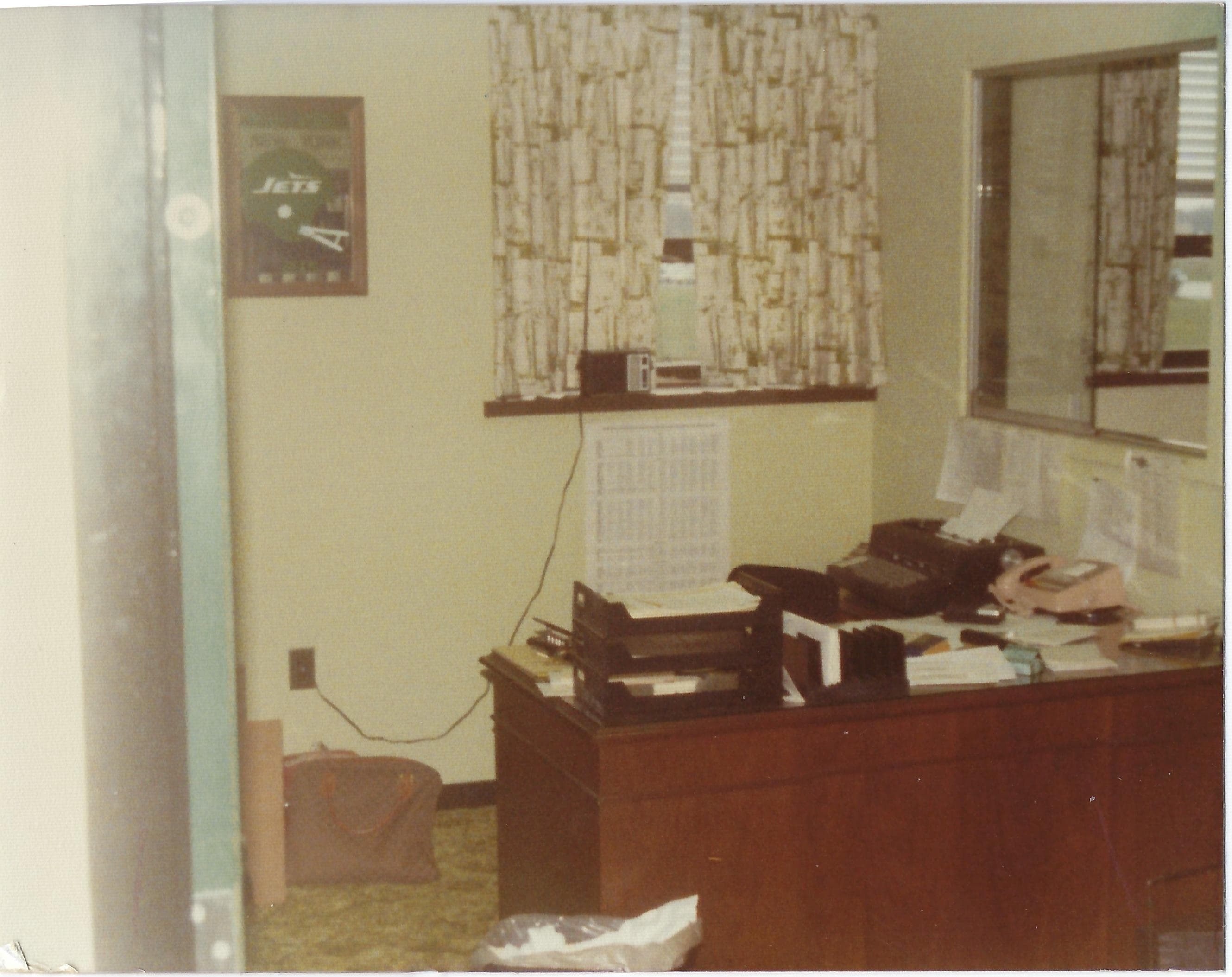 Connie in the Jets office