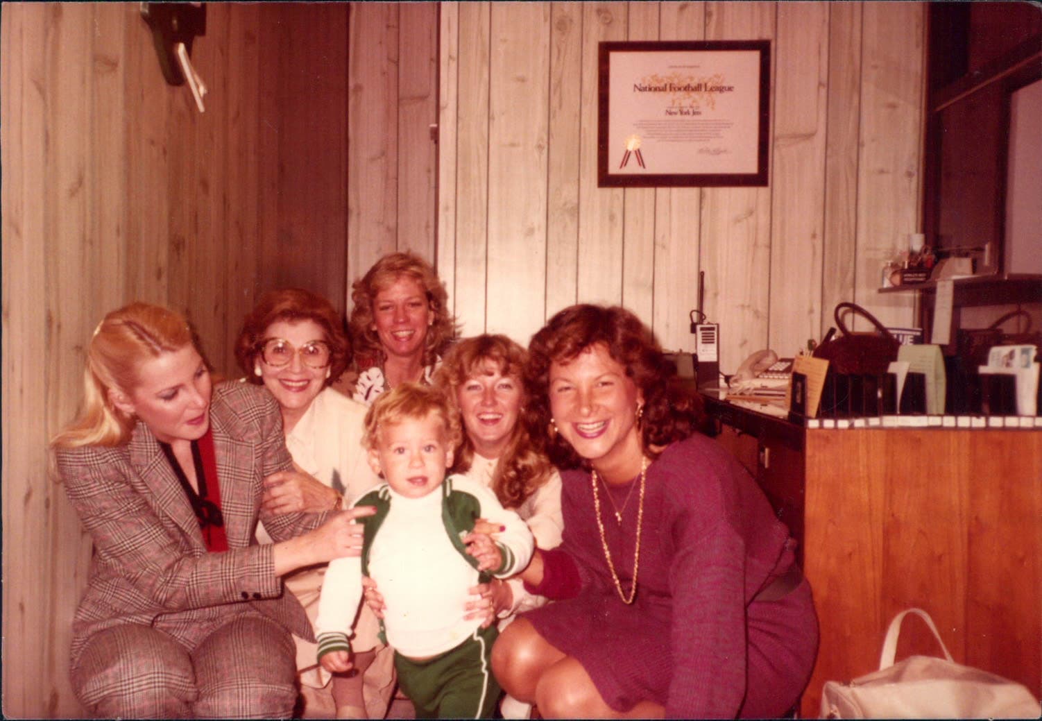 Connie visits with her son