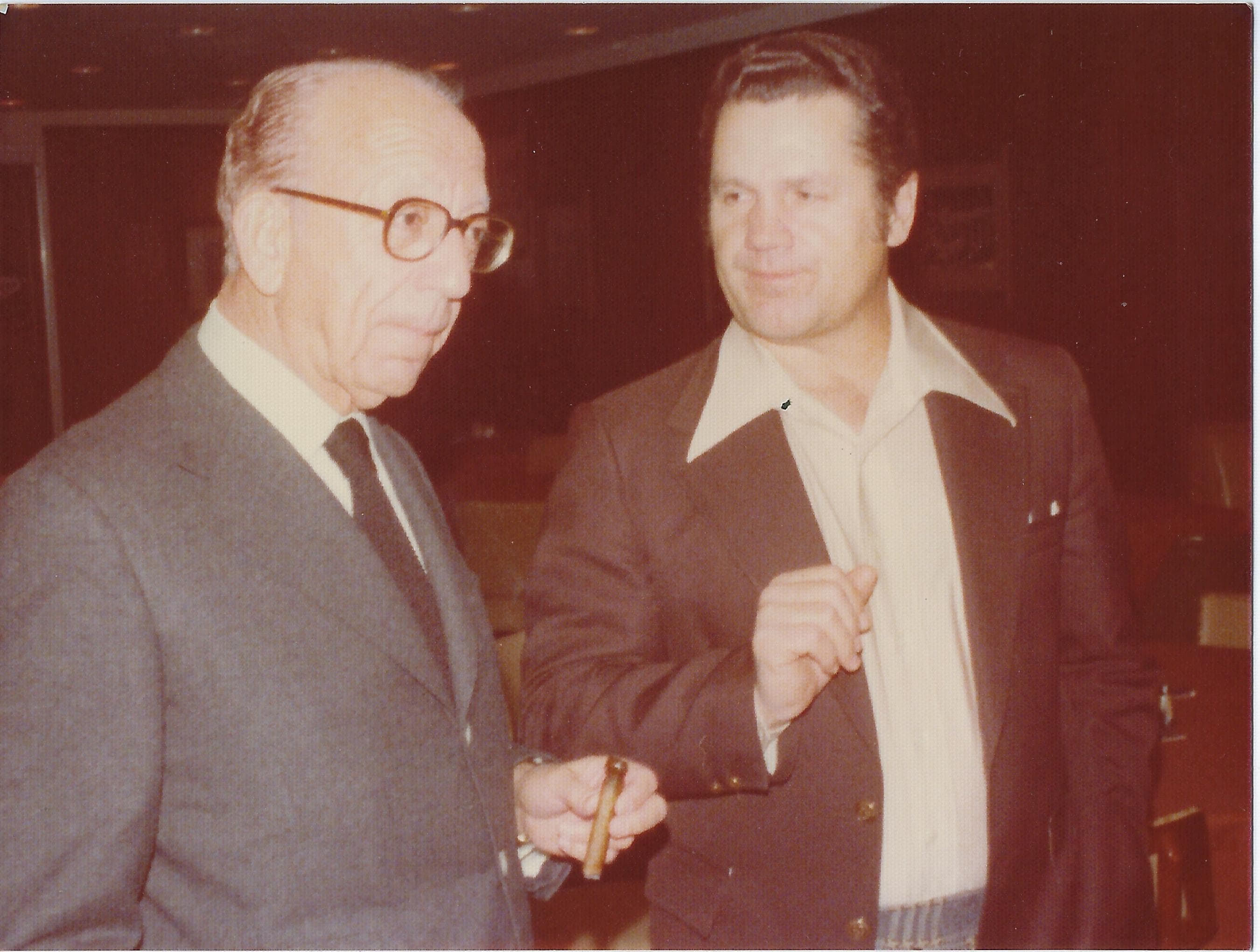 Leon Hess and Walt Michaels