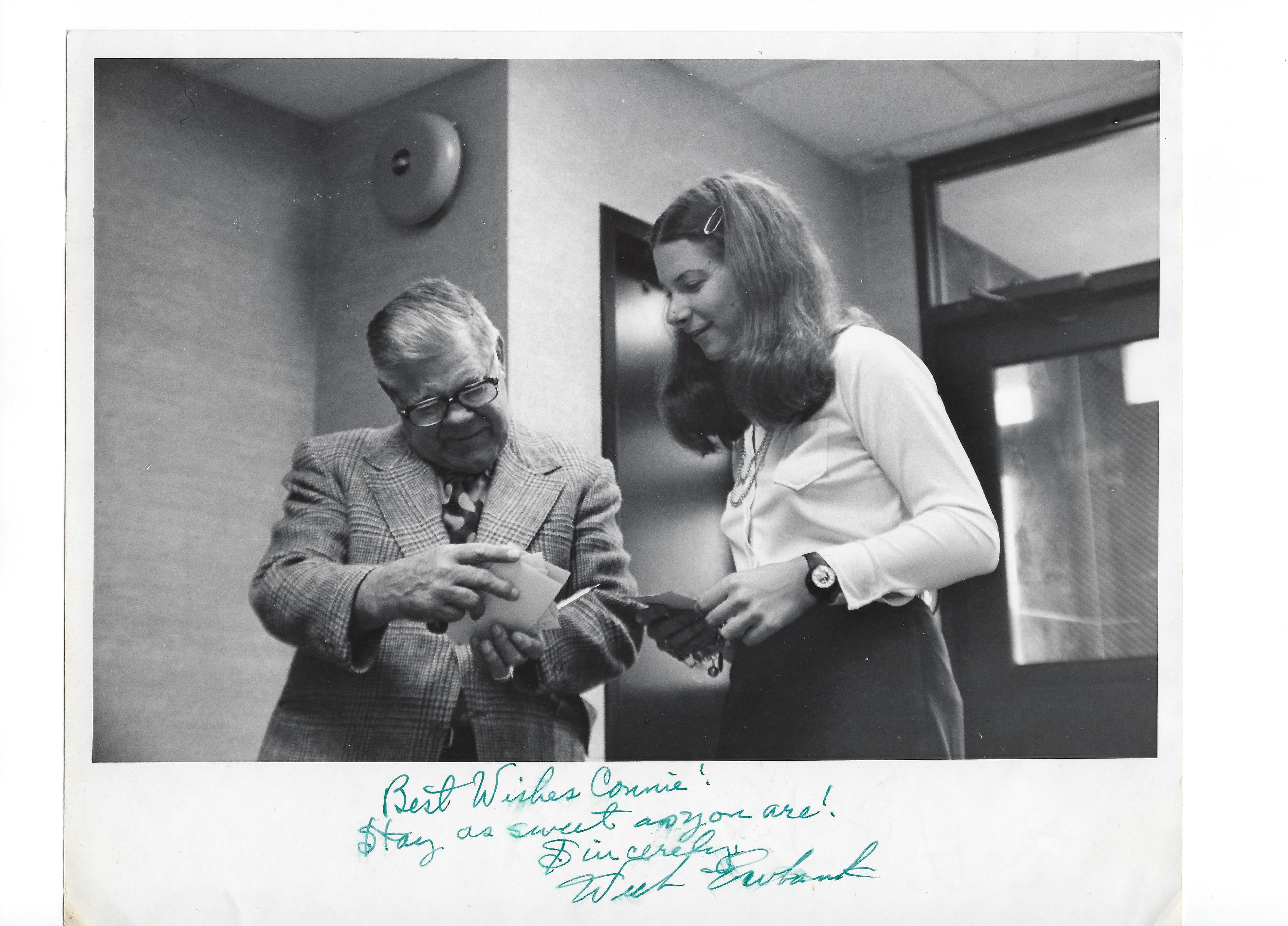 Connie with Weeb Ewbank